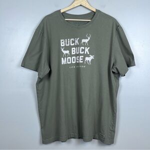 Life Is Good Men's 100% Cotton Graphic Print Crusher Tee Size XL; Hunting